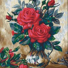Схема вышивки «букет роз»