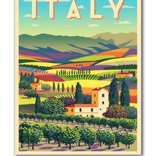 Схема вышивки «Italy»