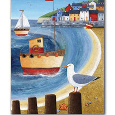 Схема вышивки «Gavina i port»