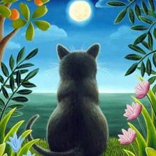 Схема вышивки «кот»