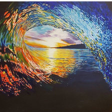 Схема вышивки «волна»