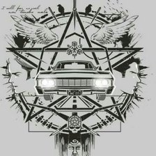 Схема вышивки «Сверхестественное»