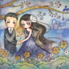 Схема вышивки «пара»