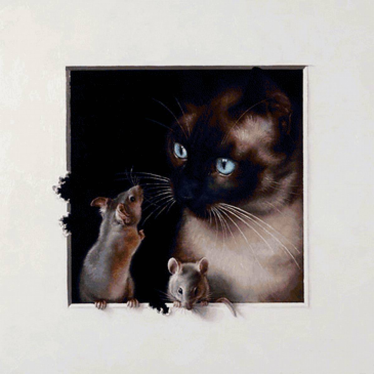 Кот и мышки - предпросмотр