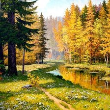 Схема вышивки «Пейзаж»