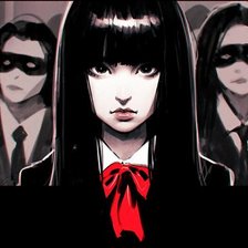 Схема вышивки «Японка(по мотивам художницы азии ладовска)»