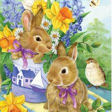 Схема вышивки «Coelhos.»