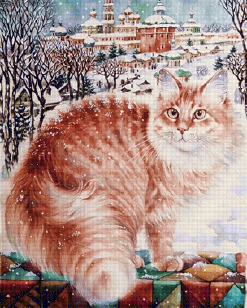 Gato. - animais.pintura. - предпросмотр