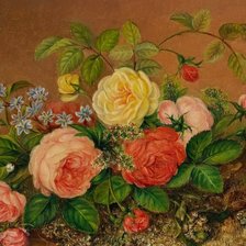 Схема вышивки «Boque de flores.»