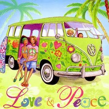 Схема вышивки «furgoneta hippie3»