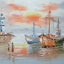 Схема вышивки «Пейзаж»