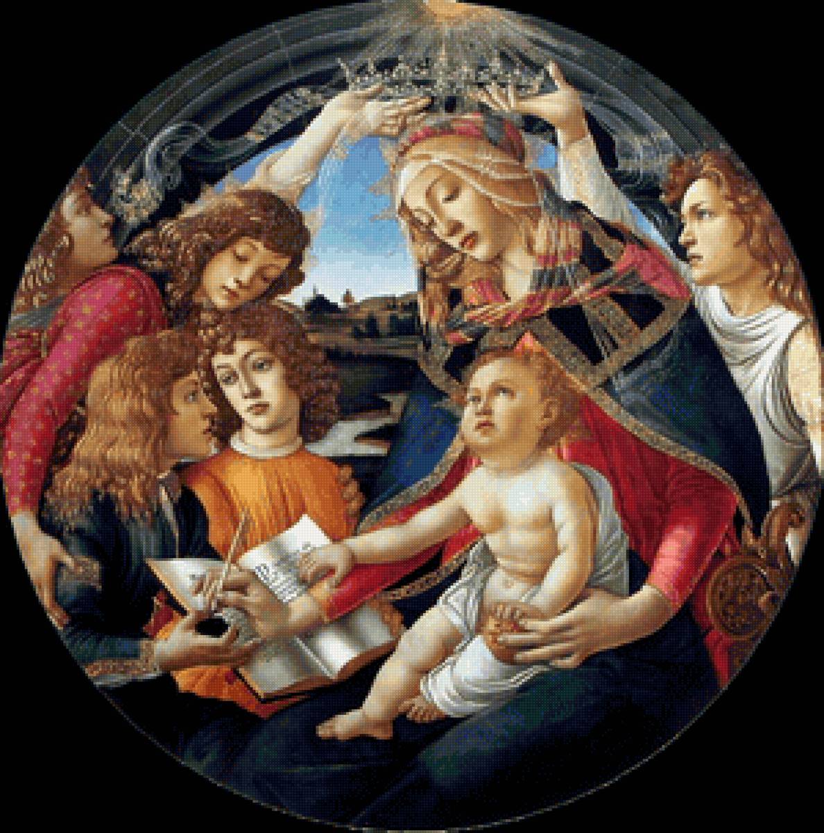 Мадонна Магнифисент Ботичелли - мадонна, искусство, ботичелли - предпросмотр