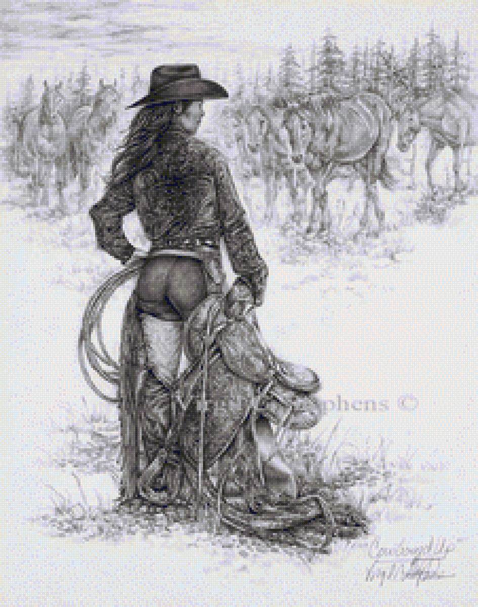 vaquera blanco y negro - предпросмотр