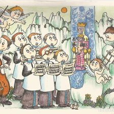 Схема вышивки «escolanets Montserrat»