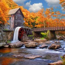 Схема вышивки «водяная мельница»