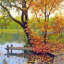 Схема вышивки «Пейзаж»