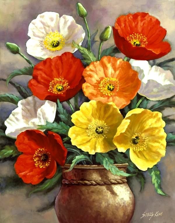 распустившиеся тюльпаны - букет - оригинал