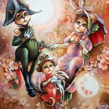 Схема вышивки «коты надежды соколовой»