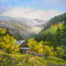 Схема вышивки «Paisagem.»