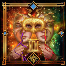 Схема вышивки «Близнецы»