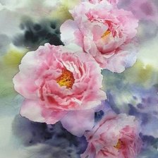 Схема вышивки «piwonie»