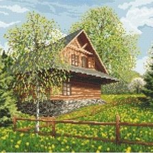 Схема вышивки «chata góralska»