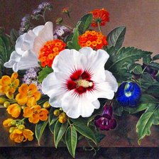 Схема вышивки «Boque de flores.»