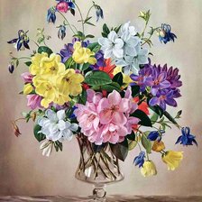 Схема вышивки «Boque de flores.»