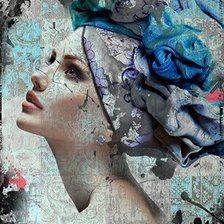 Схема вышивки «Rosto feminino.»