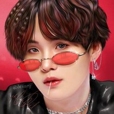 Схема вышивки «Yoongi»