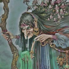 Схема вышивки «баба-яга»