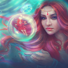 Схема вышивки «магия девушки»