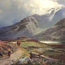 Схема вышивки «Вид на Бли Тарн, Вестморленд. (ДМС)»