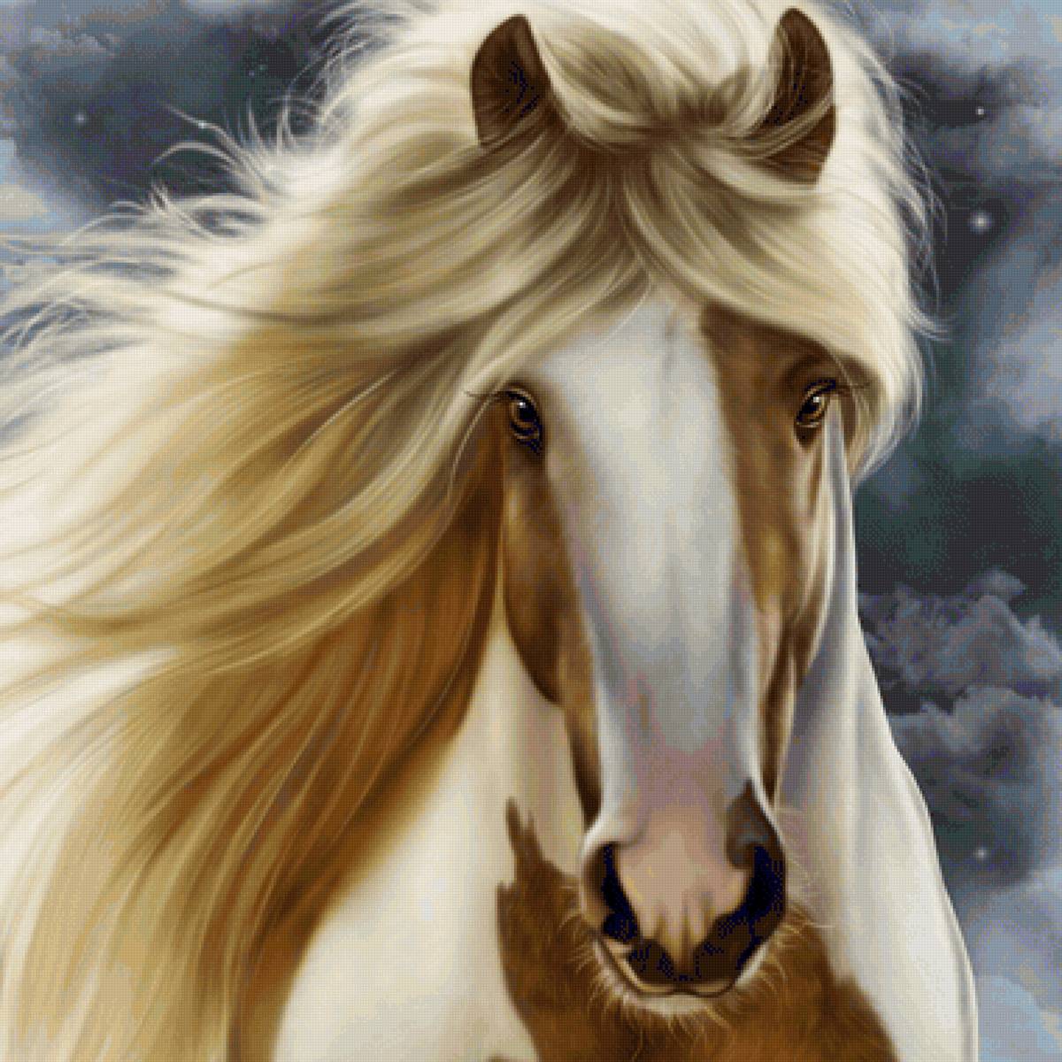 Cavalo. - animais.pintura. - предпросмотр