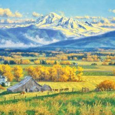 Схема вышивки «Paisagens   rural.»