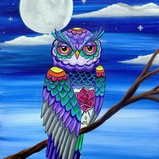 Схема вышивки «Coruja.»