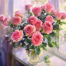 Схема вышивки «розы»