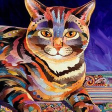 Схема вышивки «Gato.»