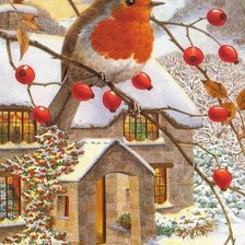 Схема вышивки «Pássaro.»