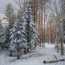 Схема вышивки «пейзаж»