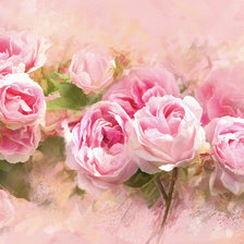 Схема вышивки «Акварельные розы»