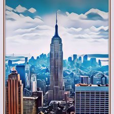 Схема вышивки «нью-йорк»