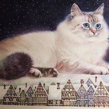 Схема вышивки «Gato.»