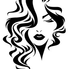 Схема вышивки «Девушка»