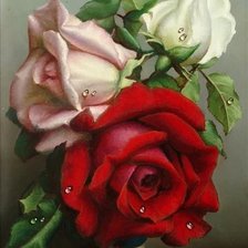 Схема вышивки «Розы»