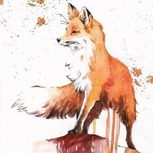 Схема вышивки «Лиса»