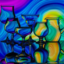 Схема вышивки «стекло»