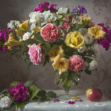 Схема вышивки «Boque de flores.»