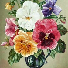 Схема вышивки «Boque de flores.»