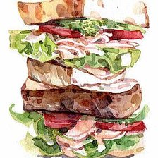 Схема вышивки «СУПЕР-СЕНДВИЧ С ЛИСТОВЫМ САЛАТОМ»